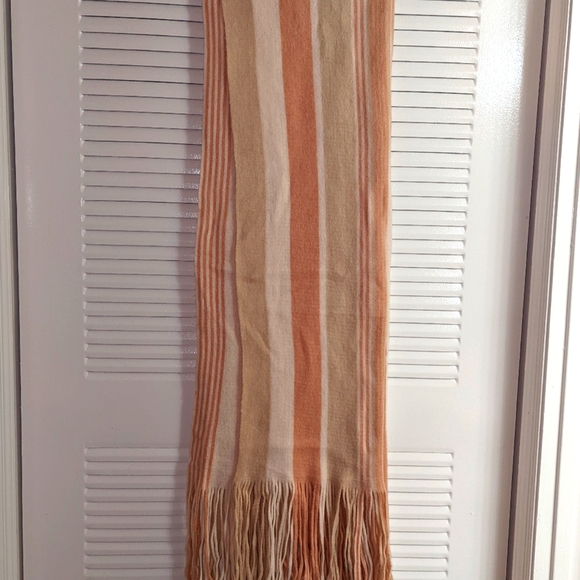 Free People Blush Pink Striped Scarf - Picture 1 of 3